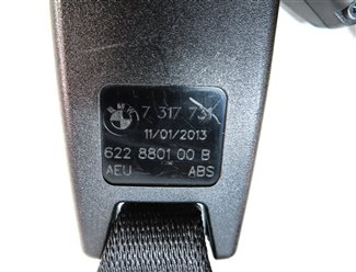 Thumbnail 5: 13 BMW X1 E84 REAR LEFT/CENTER/RIGHT SEAT SEATBELT BUCKLE RECEIVER SET/3 (BLACK)