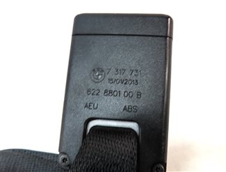 Thumbnail 6: 13 BMW X1 E84 REAR LEFT/CENTER/RIGHT SEAT SEATBELT BUCKLE RECEIVER SET/3 (BLACK)