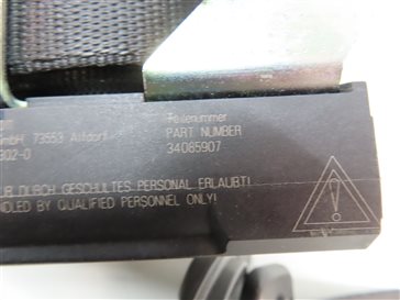 Thumbnail 6: 2012-2015 BMW X1 (E84) RIGHT FRONT PASSENGER SEATBELT BUCKLE RETRACTOR (BLACK)