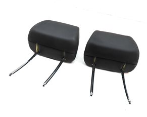 13-15 BMW X1 (E84) FRONT LEFT DRIVER & RIGHT PASSENGER SEAT HEADREST SET (BLACK)