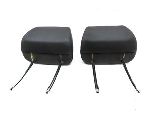Thumbnail 2: 13-15 BMW X1 (E84) FRONT LEFT DRIVER & RIGHT PASSENGER SEAT HEADREST SET (BLACK)