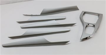 Thumbnail 2: 2013 BMW X1 (E84) INTERIOR DASH CONSOLE FRONT REAR DOOR TRIM SET/6 (SILVER)
