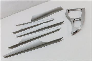 Thumbnail 3: 2013 BMW X1 (E84) INTERIOR DASH CONSOLE FRONT REAR DOOR TRIM SET/6 (SILVER)