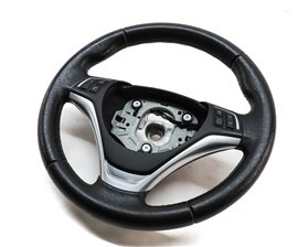 Thumbnail 3: 06-15 1 3 X1 SERIES E84 E87 E90 3 SPOKE SPORT STEERING WHEEL w/SWITCHES(BLACK)
