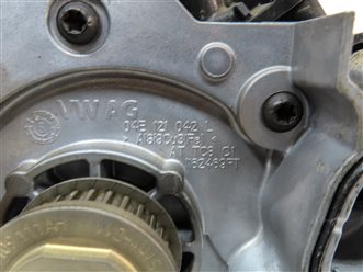 Thumbnail 7: 2016-2018 AUDI A3 (8V) 1.4L ENGINE PRIMARY WATER COOLANT PUMP ASSEMBLY