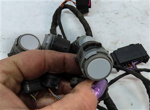 Thumbnail 5: 2016 AUDI A3 E-TRON (8V) FRONT PARK ASSIST PDC SENSOR SET/4 w/HARNESS (WHITE)