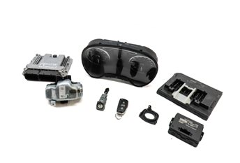 16-18 AUDI A3 E-TRON HYBRID (8V) SPEEDOMETER ECM BCM BODY ENGINE MODULE KEY SET