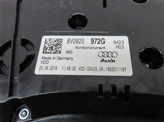 Thumbnail 23: 16-18 AUDI A3 E-TRON HYBRID (8V) SPEEDOMETER ECM BCM BODY ENGINE MODULE KEY SET