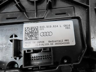 Thumbnail 7: 2015 AUDI A3 S3 8V MK3 NAVIGATION STEREO SCREEN MMI CONTROL KNOB IGNITION BUTTON