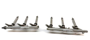 Thumbnail 4: 2014 MERCEDES E350 SEDAN (W212) 3.5L FUEL INJECTOR SET/6 w/FUEL RAILS