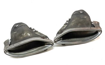 Thumbnail 2: 12-16 C E CLASS E300 E350 (W204 W212) REAR LEFT & RIGHT EXHAUST MUFFLER TIP SET