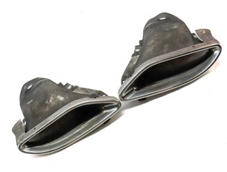 Thumbnail 3: 12-16 C E CLASS E300 E350 (W204 W212) REAR LEFT & RIGHT EXHAUST MUFFLER TIP SET