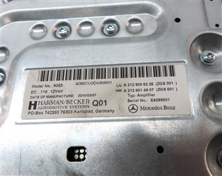 Thumbnail 5: 2012-2015 MERCEDES C E G GLK CLASS (W204 W212 X204 X463) BECKER AUDIO AMPLIFIER