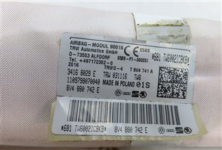 Thumbnail 5: 16-18 AUDI A3 E-TRON (8V) RIGHT PASSENGER ROOF CURTAIN AIRBAG AIR BAG