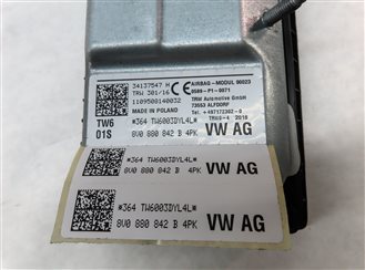 Thumbnail 6: 16-18 AUDI A3 E-TRON (8V) FRONT RIGHT PASSENGER KNEE SRS AIRBAG AIR BAG (BLACK)