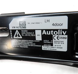 Thumbnail 5: 2016-2018 AUDI A3 E-TRON (8VF) FRONT LEFT DRIVER SEATBELT RETRACTOR (BLACK)