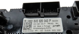 Thumbnail 7: 16-18 AUDI A3 E-TRON (8VF) FRONT HEATER A/C TEMPERATURE CLIMATE CONTROL PANEL