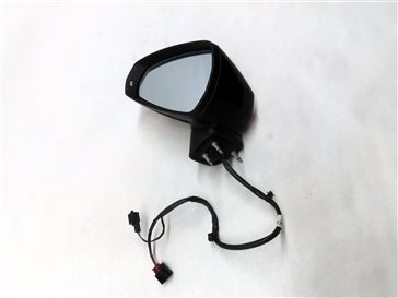 Thumbnail 2: 16-18 AUDI A3 E-TRON 8VF FRONT LEFT DRIVER HEATED BLIND SPOT DOOR MIRROR (BLACK)