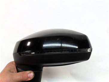 Thumbnail 9: 16-18 AUDI A3 E-TRON 8VF FRONT LEFT DRIVER HEATED BLIND SPOT DOOR MIRROR (BLACK)