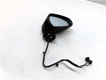 2016-2018 AUDI A3 E-TRON (8VF) RIGHT PASSENGER HEATED DOOR MIRROR (BLACK)