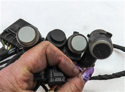 Thumbnail 5: 2013 MERCEDES ML550 (W166) FRONT PARK ASSIST PDC SENSOR SET/6 w/HARNESS (WHITE)