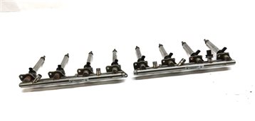 13 MERCEDES ML550 (W166) 4.6L (278.928) ENGINE FUEL INJECTOR SET/8 w/ FUEL RAILS