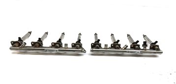 Thumbnail 2: 13 MERCEDES ML550 (W166) 4.6L (278.928) ENGINE FUEL INJECTOR SET/8 w/ FUEL RAILS