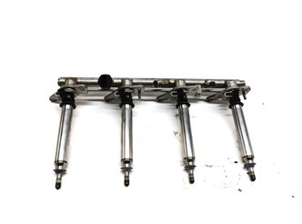 Thumbnail 4: 13 MERCEDES ML550 (W166) 4.6L (278.928) ENGINE FUEL INJECTOR SET/8 w/ FUEL RAILS