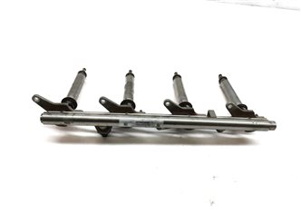 Thumbnail 5: 13 MERCEDES ML550 (W166) 4.6L (278.928) ENGINE FUEL INJECTOR SET/8 w/ FUEL RAILS