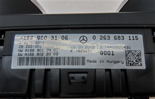 Thumbnail 7: 2013 MERCEDES ML GL CLASS SPEEDOMETER CLUSTER (119k)