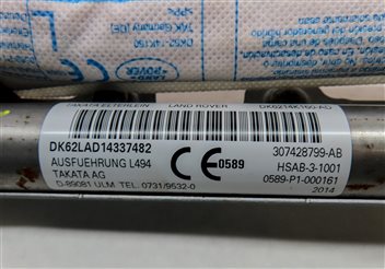 Thumbnail 5: 2014-2020 RANGE ROVER SPORT (L494) LEFT DRIVER ROOF SIDE CURTAIN AIRBAG AIR BAG