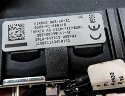 Thumbnail 6: 14-17 RANGE ROVER SPORT (L405 L494) 3.0L - STEERING WHEEL AIRBAG AIR BAG (BLACK)