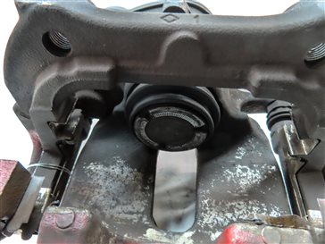 Thumbnail 8: 2013-2017 RANGE ROVER SPORT (L494) REAR RIGHT BRAKE CALIPER w/ ACTUATOR (RED)
