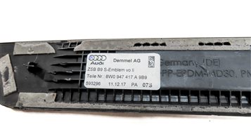 Thumbnail 8: 18 AUDI A4 B9 8W FRONT LEFT DRIVER & RIGHT PASSENGER LIGHTED DOOR SILL TRIM SET