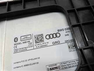 Thumbnail 6: 2018 AUDI A4 (B9 8W) FRONT CD MEDIA AUDIO STEREO PLAYER HEAD UNIT