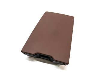 Thumbnail 1: 2018 AUDI A4 (B9 8W) REAR CENTER SEAT BACK CONSOLE ARM REST CUP HOLDER (BROWN)