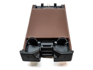 Thumbnail 8: 2018 AUDI A4 (B9 8W) REAR CENTER SEAT BACK CONSOLE ARM REST CUP HOLDER (BROWN)