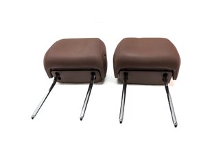 Thumbnail 2: 17-19 AUDI A4 S4 ALLROAD FRONT LEFT & RIGHT SEAT HEADREST HEAD REST SET/2(BROWN)