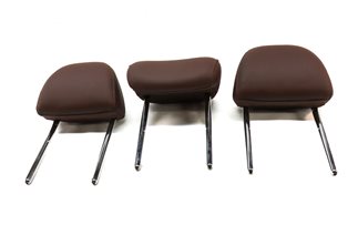Thumbnail 2: 17-19 AUDI A4 ALLROAD REAR LEFT/CENTER/RIGHT SEAT HEAD HEADREST SET/3 (BROWN)