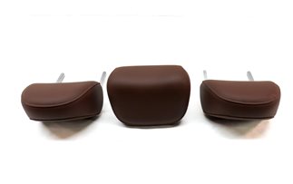 Thumbnail 4: 17-19 AUDI A4 ALLROAD REAR LEFT/CENTER/RIGHT SEAT HEAD HEADREST SET/3 (BROWN)