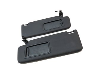 Thumbnail 3: 2017-2019 AUDI A4 (B9 8W) FRONT LEFT & RIGHT SUNVISOR SHADE SET-2 (BLACK)
