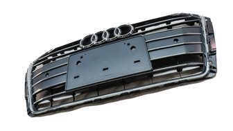 Thumbnail 3: 2017-2019 AUDI A4 (B9 8W) FRONT CENTER GRILLE TRIM AIR VENT (FOR MODELS w/ PDC)