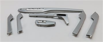 18 AUDI A4 B9 8W INTERIOR DASH CONSOLE FRONT REAR DOOR TRIM SET/7 (ALUMINUM)