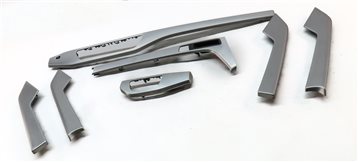 Thumbnail 2: 18 AUDI A4 B9 8W INTERIOR DASH CONSOLE FRONT REAR DOOR TRIM SET/7 (ALUMINUM)