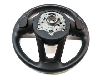 Thumbnail 5: 2017-2019 AUDI A4 A5 S4 (B9 8W F5) 3-SPOKE STEERING WHEEL w/SHIFT PADDLES(BLACK)