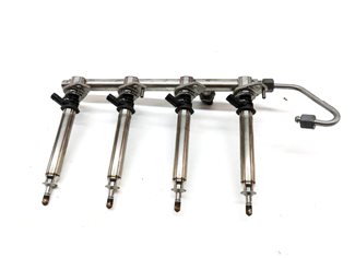 Thumbnail 5: 19 MERCEDES GLA250 (X156) 2.0L TURBO (270.920) ENGINE FUEL INJECTOR SET/4 w/RAIL
