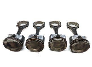 Thumbnail 3: 2014-2020 MERCEDES CLA250 (C117) 2.0L M270 TURBO ENGINE PISTON w/ ROD SET-4