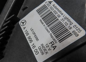 Thumbnail 7: 2015-2020 MERCEDES GLA250 X156 FRONT RIGHT PASSENGER HALOGEN HEADLIGHT LAMP