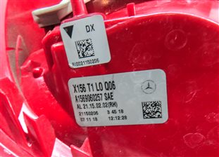 Thumbnail 6: 15-20 MERCEDES GLA250 W156 REAR RIGHT PASSENGER OUTER QUARTER TAILLIGHT LAMP