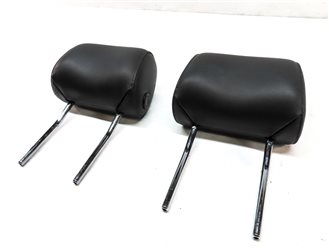08-15 AUDI A3 A6 Q7 S6 (8P C7 4L) FRONT LEFT & RIGHT SEAT HEADREST SET-2 (BLACK)